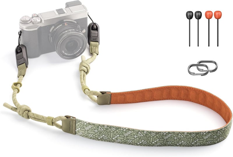 PGYTECH Camera Strap Air for Mirrorless Camera Shoulder Strap Adjustable Neck Strap Light for Sony ZV-E10 for Canon G7 X (Tribal Geometric) - Image 1